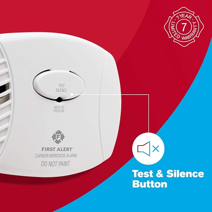 First Alert Carbon Monoxide Detector, Plug-In Alarm - Image 5