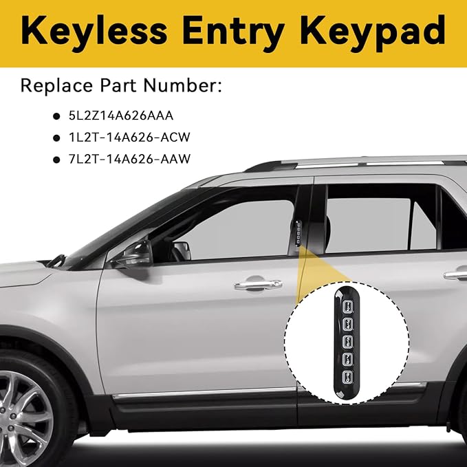 Keyless Entry Keypad Driver Side Left Compatible - Image 2