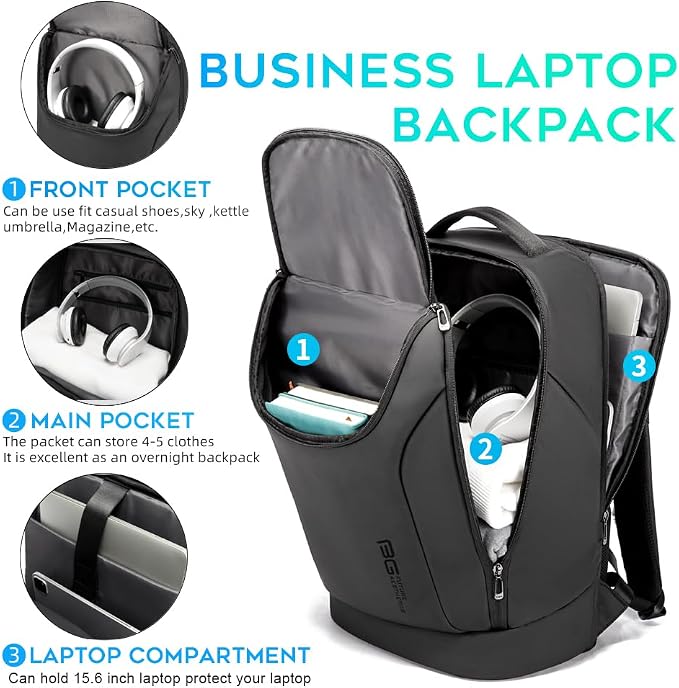 BANGE Business Smart Backpack Waterproof fit 15.6 Inch Laptop Backpack - Image 2