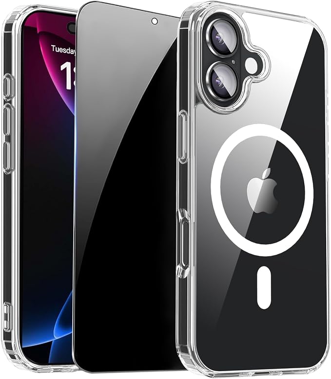 for iPhone 17 Case Clear, Magnetic iPhone 17Case by ZOZDOKG