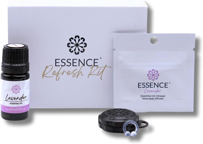 Essence Wearable Aromatherapy Nasal Diffuser – Lavender Essential Oil Nose Ring by Essence