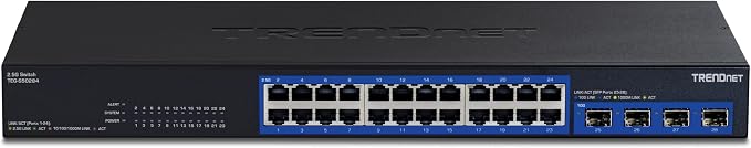 TRENDnet 28-Port Multi-Gig Switch, TEG-S50284, 24 2.5Gb RJ45 Ports, 4 x 10G - Image 6