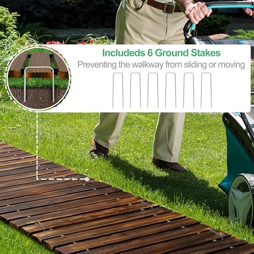 RELIANCER 7' Wooden Garden Pathway - Image 5