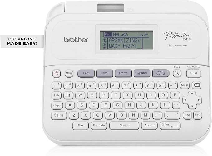 Brother P-Touch PT-D410 Home/Office Advanced Label Maker | Connect via USB to by Amazon+Renewed