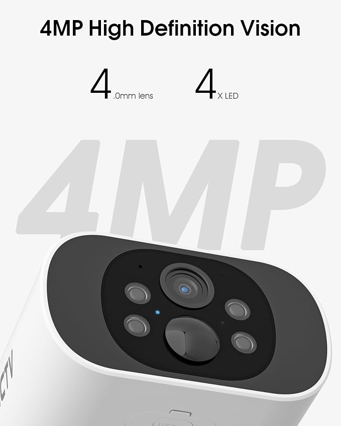 ARCCTV Solar Security Camera Outdoor Wireless, 4MP Battery Powered Home - Image 3