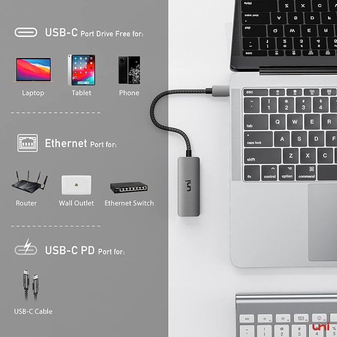 uni USB C to Ethernet Adapter - Image 6
