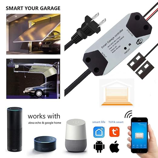 EVERSECU Tuya Smart WiFi Switch Garage Door Opener Controller Compatible - Image 3