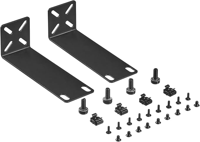 Rack Mount Kit for 8.7 inch Switches, Adjustable Rack Ears for Netgear by PhyinLan