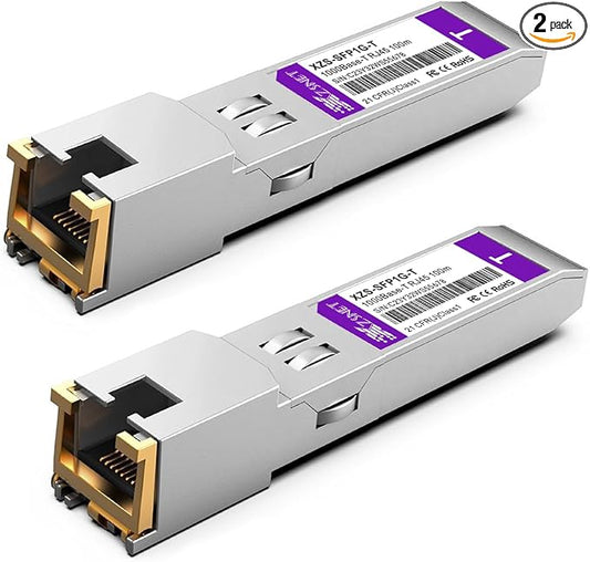 1000BASE-T SFP Transceiver, SFP to RJ45, 1.25G Copper SFP to Ethernet Module by XZSNET
