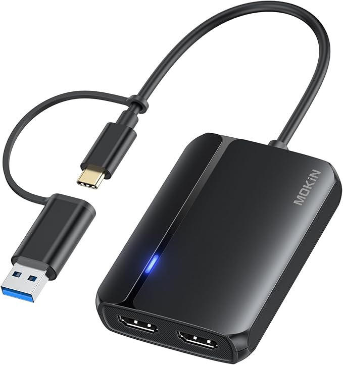 MOKiN USB 3.0 to Dual HDMI Adapter by MOKiN