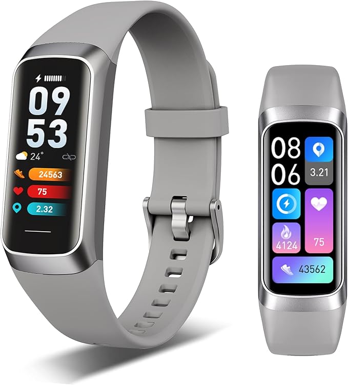 Fitness Tracker, 24/7 Heart Rate Blood Oxygen Blood Pressure Body Temp Monitor by Unknown
