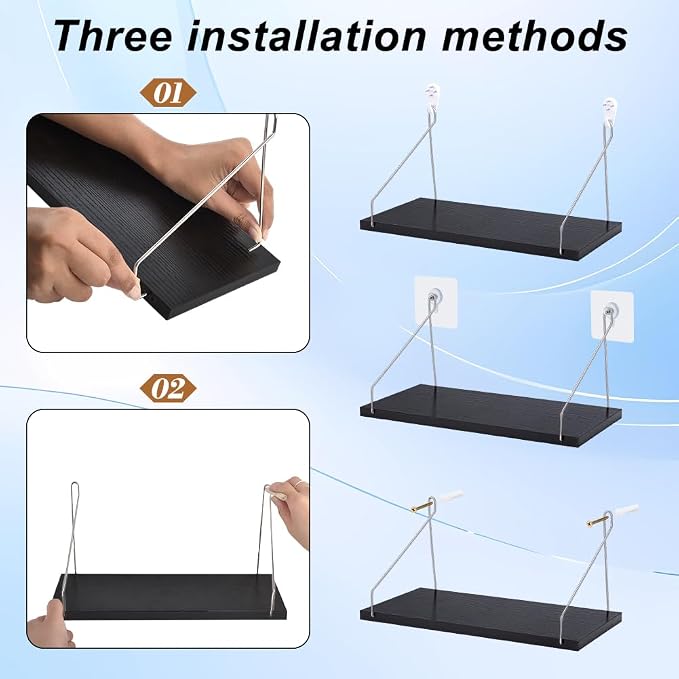 Projector Shelf for Wall 12 x 6 Inch Modem Router Wall Mount Storage Rack - Image 4