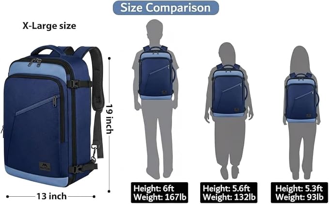 MATEIN Expandable Travel Backpack - Image 7