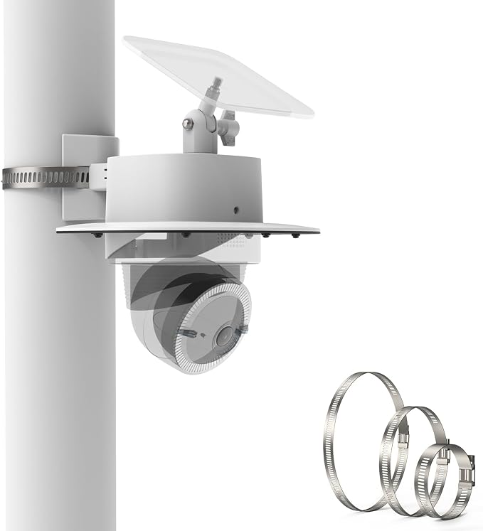 Pole Mounting Bracket & Outdoor Camera Sun Rain Shade Shield Cover Compatible - Image 9