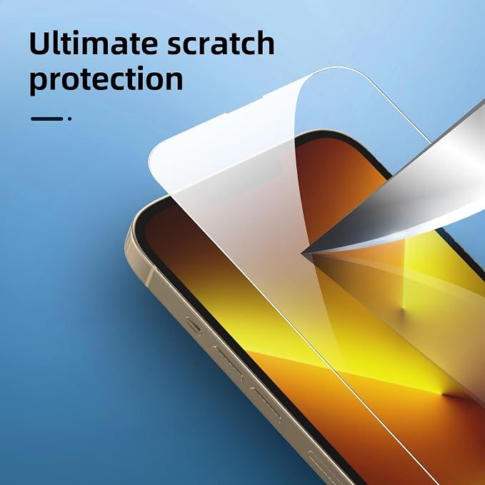 NEW'C 3x for iPhone 13 Pro Max Screen Protector+ 3x Camera Lens Protector - Image 7