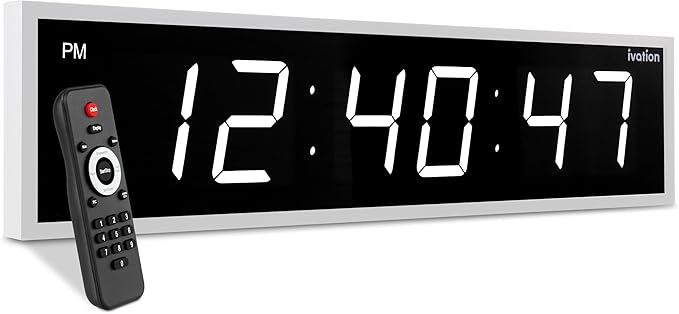 Ivation Oversized 36" Large Digital LED Clock | Big Digital Clock by Ivation