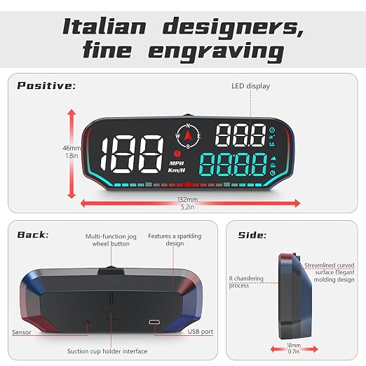 GPS Speedometer for Car, Heads Up Display - Image 8