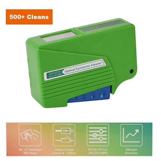 Fiber Optic Connector Cleaner, Fiber Optic Clean Supports 1.25mm/2.5mm - Image 5