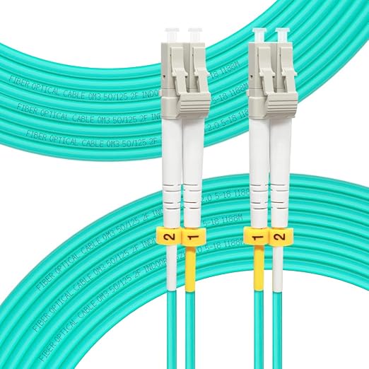 FLYPROFiber- LC to LC Fiber Patch Cable OM3, Length Options: 0.2m-200M/656ft by FLYPROFiber