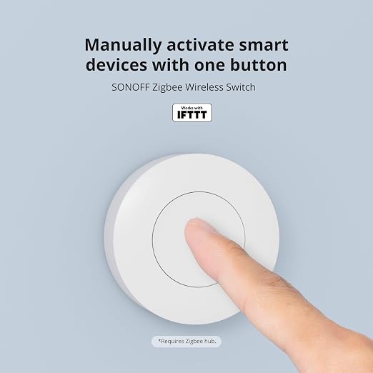 SONOFF Zigbee Switch, SNZB-01P Wireless Push Button, Supports to Create Smart - Image 2