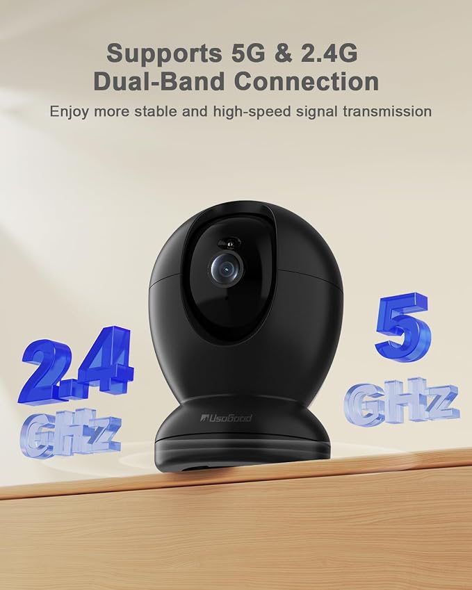 usogood 4MP Pet Camera with Phone App, 2.4G & 5G WiFi Indoor Security Camera - Image 3