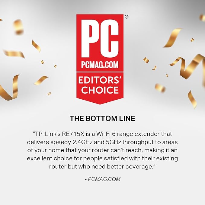 TP-Link AX3000 WiFi 6 Range Extender | PCMag Editor's Choice | Dual-Band - Image 2