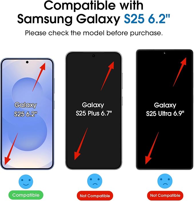 amFilm Auto-alignment OneTouch for Samsung Galaxy S25 6.2'' Screen Protector + - Image 2