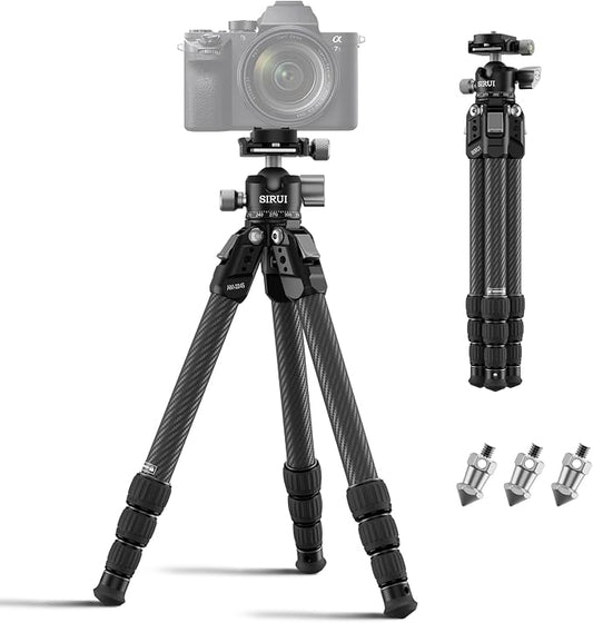 SIRUI 31.5" Compact Carbon Fiber Small Desktop Tripod by SIRUI