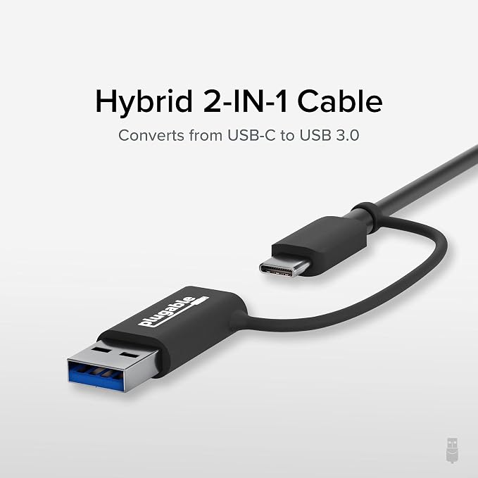 Plugable 2.5G USB-C and USB to Ethernet Adapter – Dual-Connector 2-in-1 USB-C - Image 4