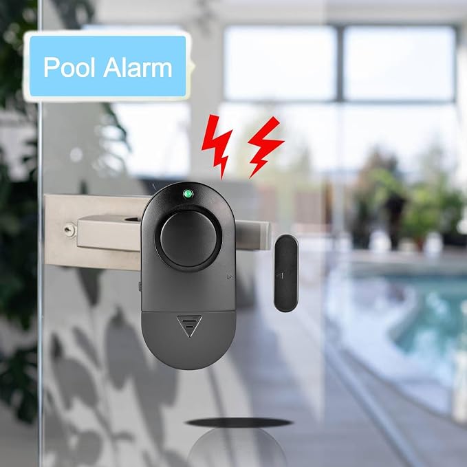 Window and Door Alarm, 120 DB Black Window Alarm - Image 7