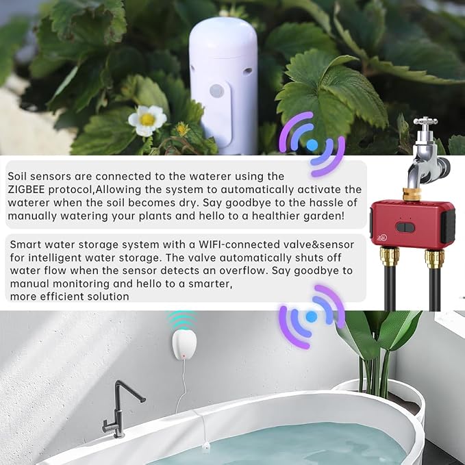 GIEX ZIGBEE 2-Zone Sprinkler Timer GX-03, Smart Irrigation Garden Hose Watering - Image 8