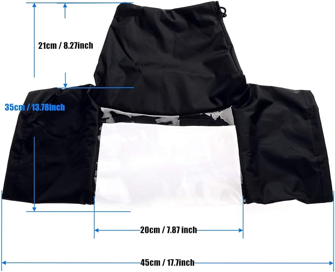 Waterproof Camera Rain Cover Soft Black Camera Rain Lens Covers | Professional - Image 3