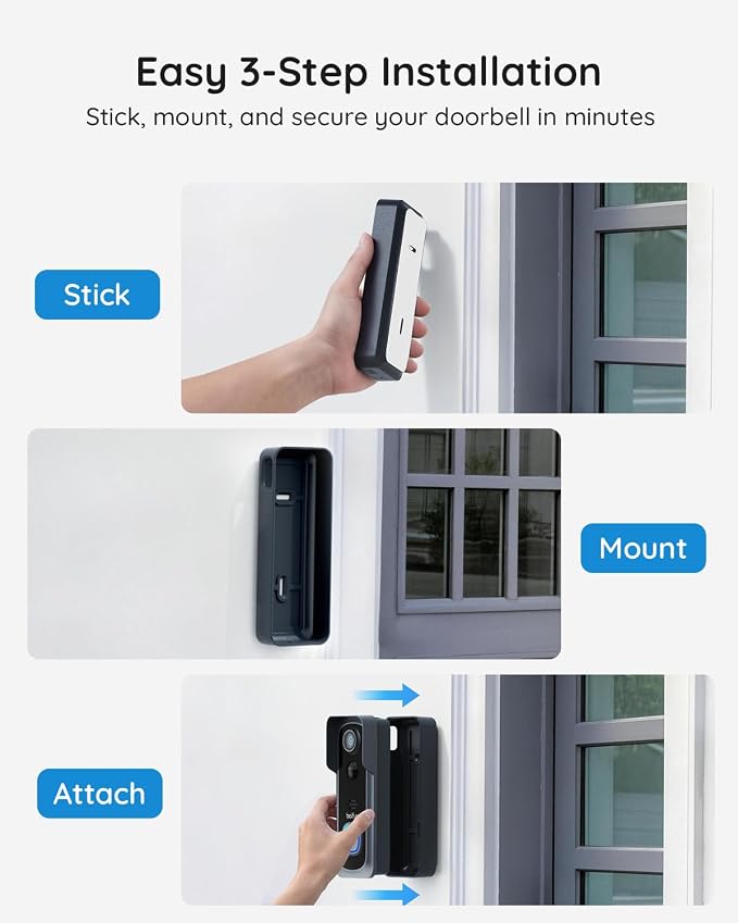 BOIFUN Video Doorbell Camera Wireless – No Subscription Required, 2K HD - Image 8