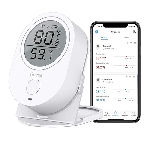 Govee WiFi Thermometer Hygrometer H5051, Smart Humidity Sensor by Govee