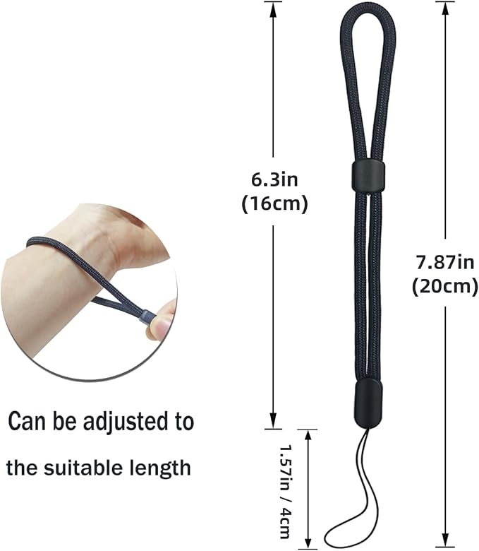 yuntop 5PCS Wrist lanyard, 7.8 inch Hand Wrist Strap Lanyard, Adjustable Nylon - Image 2