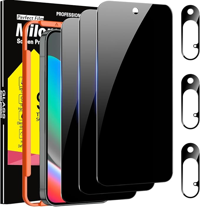 Milomdoi 3 Pack Privacy Screen Protector by Milomdoi