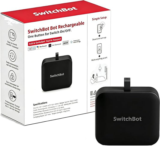 SwitchBot Rechargeable Smart Switch Button Pusher – Fingerbot by SwitchBot