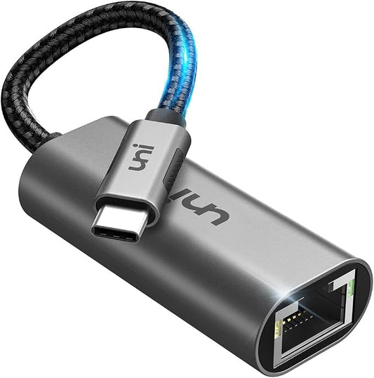 uni USB C to Ethernet Adapter, Driver Free RJ45 to USB C, 1Gbps Type-C Gigabit by uni