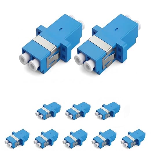 LC UPC Duplex Fiber Optic Adapter, Single Mode LC to LC Coupler by Unknown