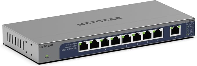 NETGEAR 8-Port 1G/10G Multi-Gigabit Ethernet Unmanaged Switch - by NETGEAR