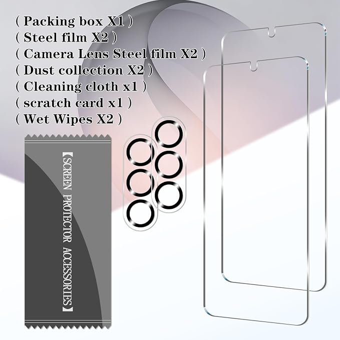 BIGFACE Galaxy S26 Plus Tempered Glass Screen Protector + Camera Lens Protector - Image 6