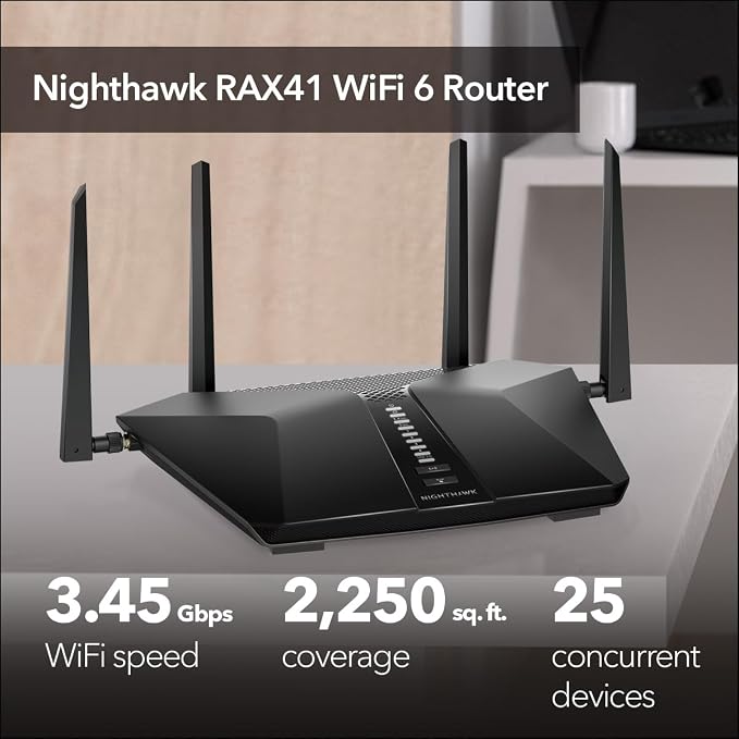 Netgear Nighthawk 5-Stream AX3600 Dual-Band WiFi 6 Router - Image 2