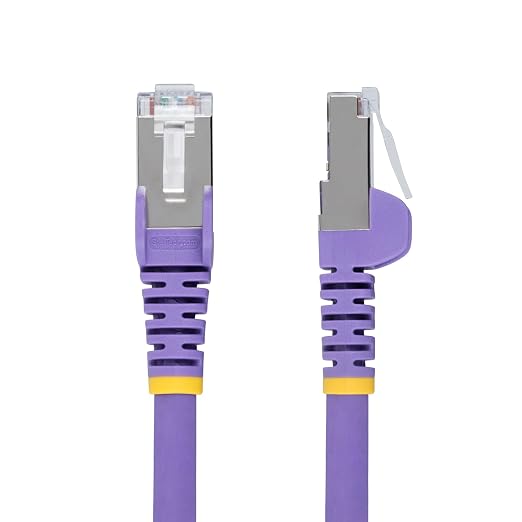 StarTech.com 1ft Purple CAT6a Ethernet Cable, Snagless RJ45, 100W PoE++ - Image 2