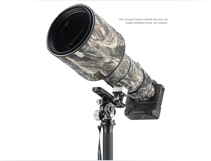 Leofoto MP-285C+VH-10S Monopod and Tilt Head Set, Carbon Fiber, VH-10S Monopod - Image 5