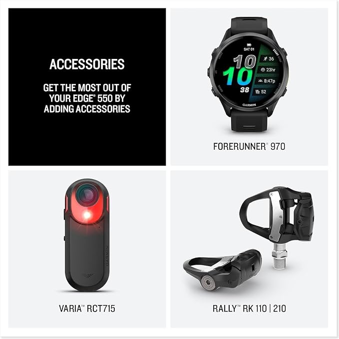 Garmin Edge 550 Compact GPS Cycling Computer Bundle - Image 8