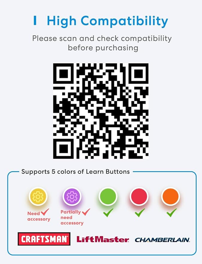meross Smart Garage Door Opener Remote - Image 4