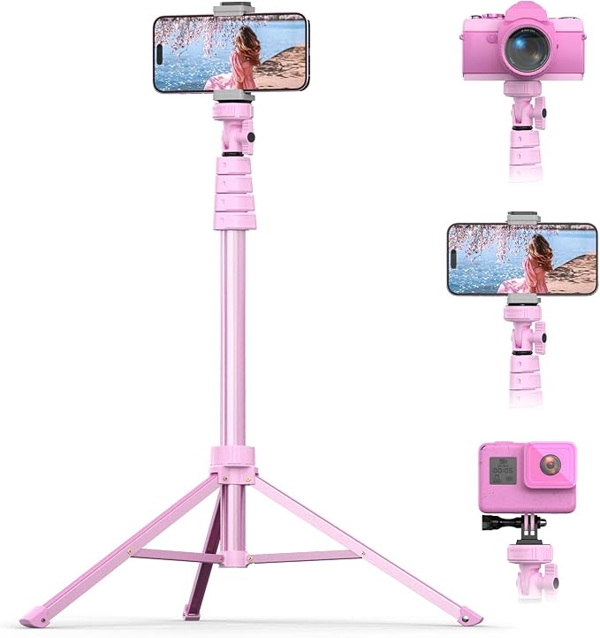 UBeesize 72" Phone Tripod & Selfie Stick, Camera Tripods Stand by UBeesize