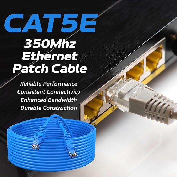 Cables Direct Online Cat5e 1.5FT Network Ethernet Patch Cable, 350Mhz Internet - Image 2