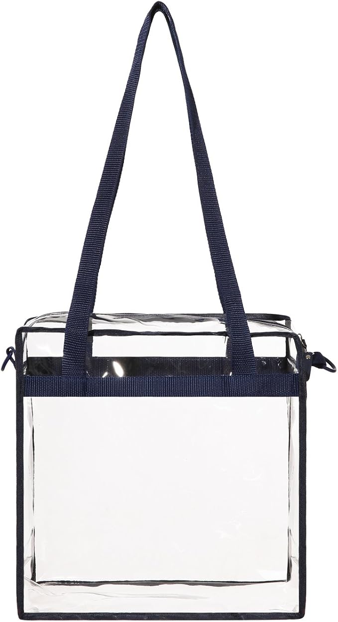 BAGAIL Clear Bags 12x6x12 Stadium Approved Clear Tote Bag - Image 5