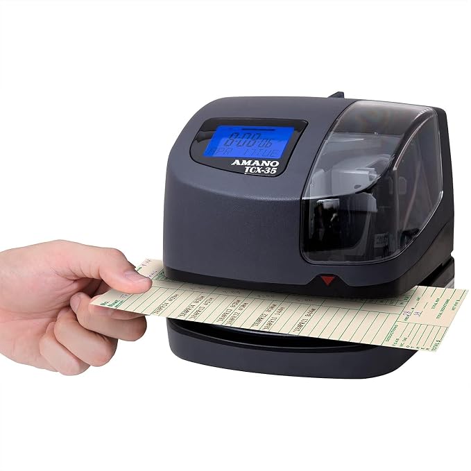 AMANO TCX-35 Time Clock Starter Pack, Includes Card Rack and 100 Time Cards - Image 6